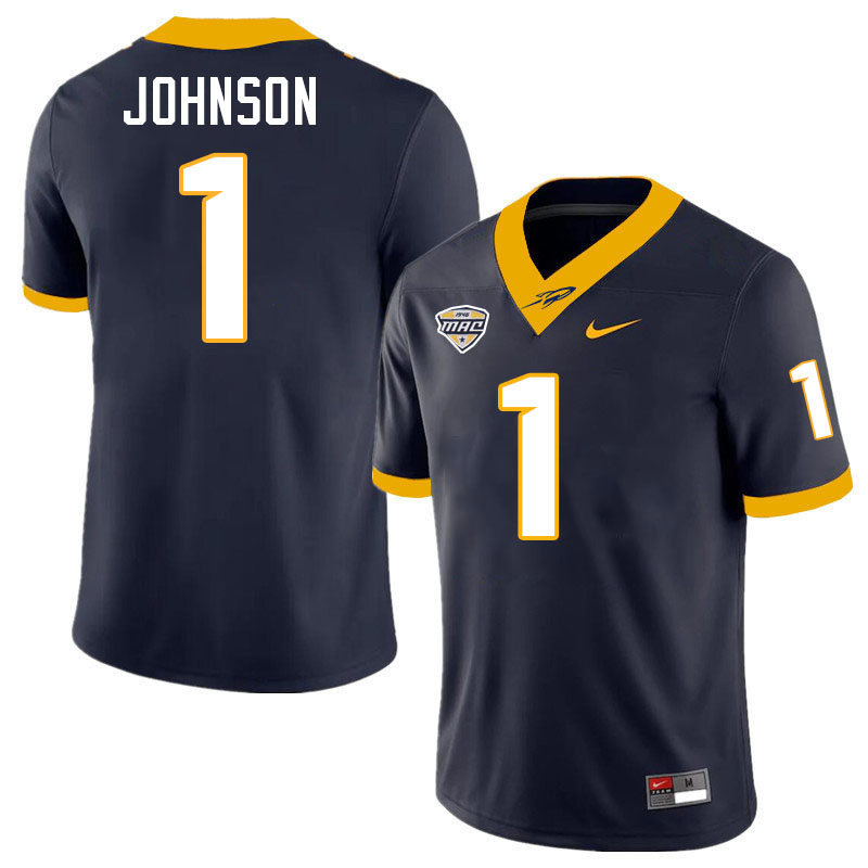 Desjuan Johnson Toledo Jersey,Toledo Rockets #1 Desjuan Johnson Jersey Youth College-Navy